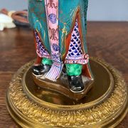 Table lamp. Porcelain, hand-painted.