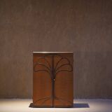 Vintage walnut bar/sideboard, Germany 1980s