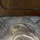 Large wooden and silver-plated fish board, 90 cm