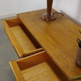 Vintage dark wood sideboard with drawers