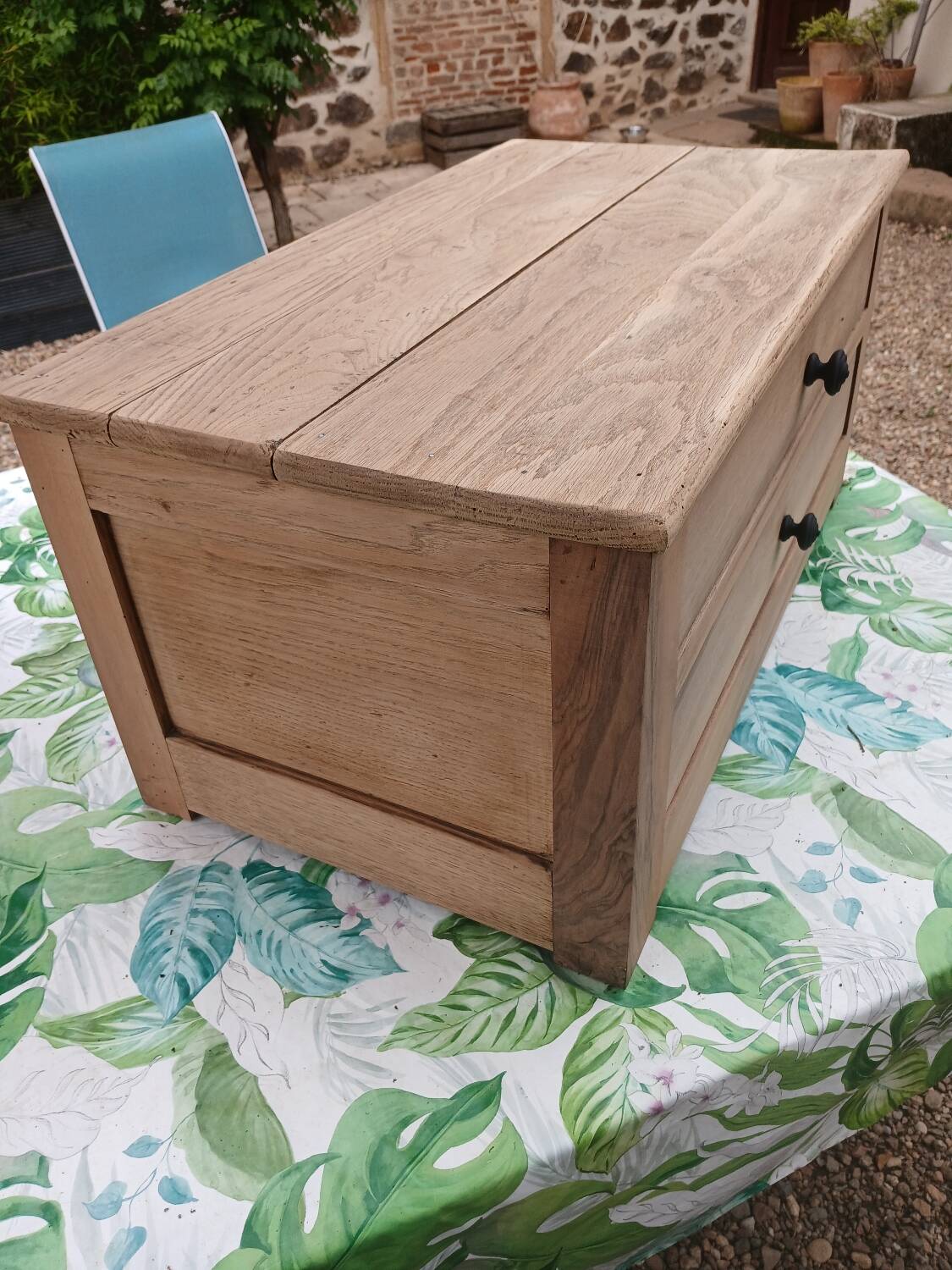 Small old wooden craft piece of furniture