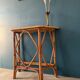 Vintage rattan console