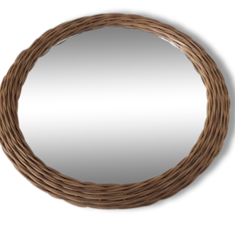 Small mirror Wicker 60's