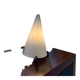 Vintage glass table lamp teepee by sce, 1990s