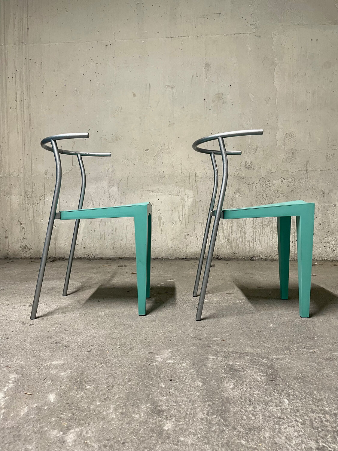 Two starck Dr. Glob chairs edited by Philippe Starck by Kartell italy