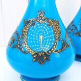 Pair of Baccarat Napoleon III opaline vases