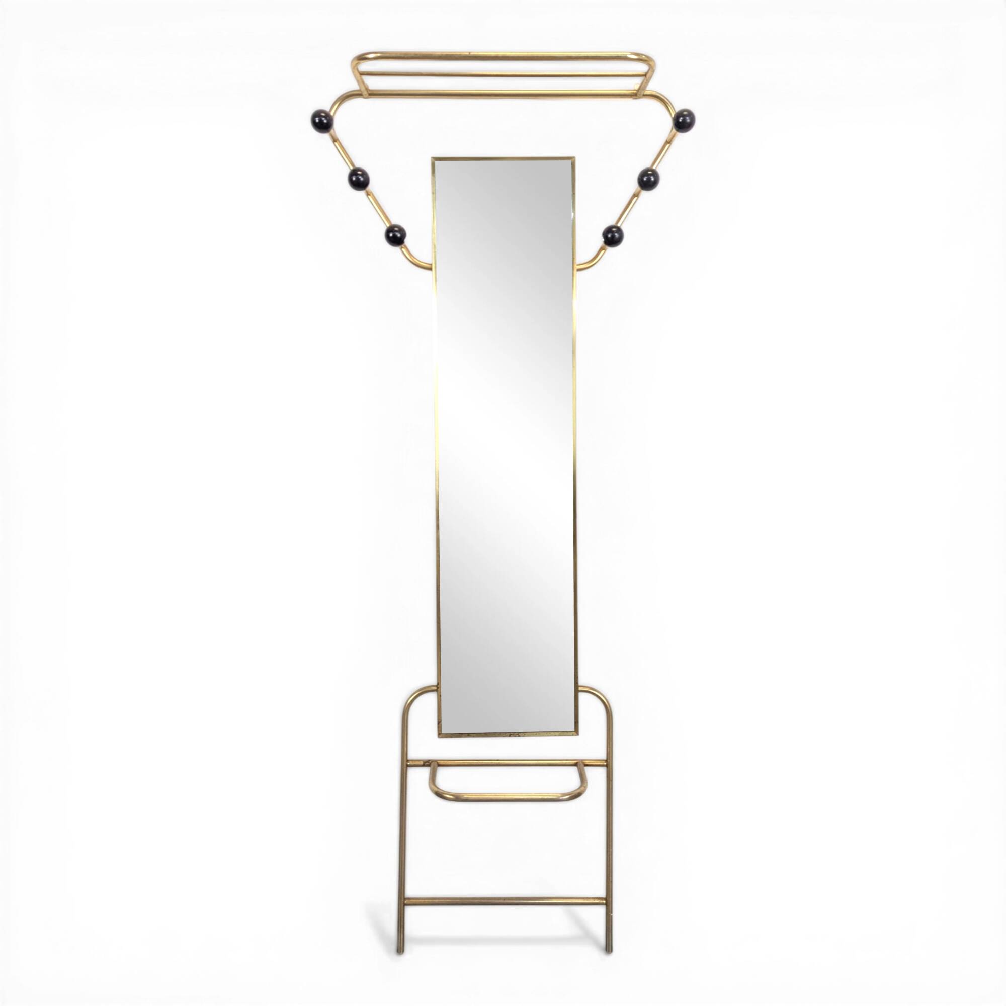 Porte manteau doré années 60