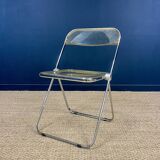 Pair of PLIA chairs by Giancarlo Piretti for Castelli Italy 1970s