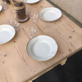 Solid wood dining table