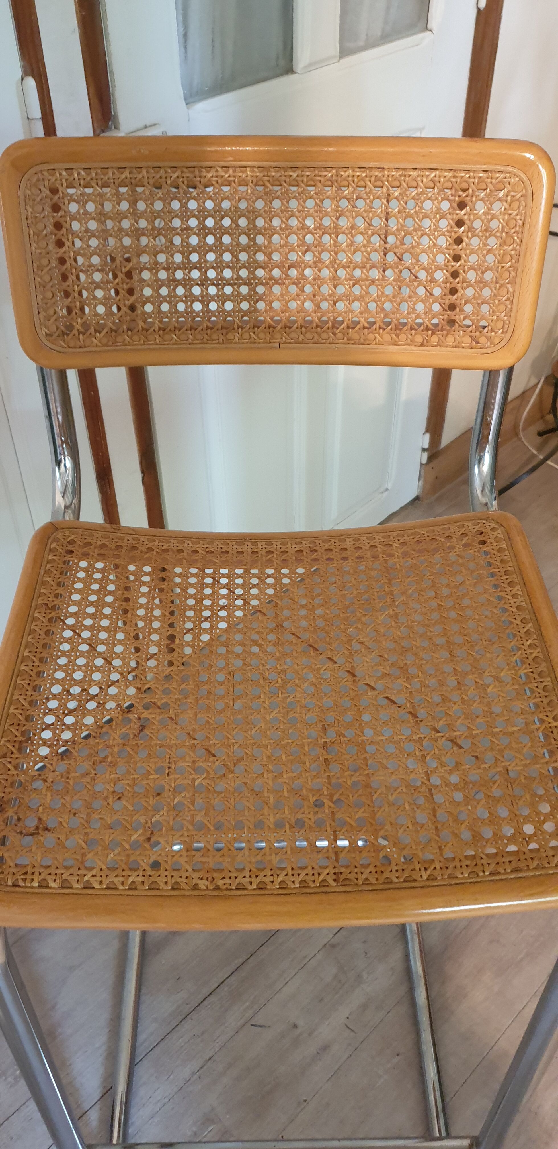 Chrome high chair and canning