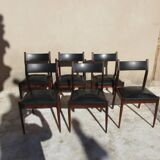 Lot of 6 chairs, 50s