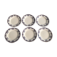 Service 6 plates vintage earthenware