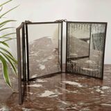 Miroir vintage 1920 triptyque de barbier
