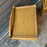 Pair of rattan bedside tables 1970s