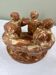 Handmade pottery candle holder