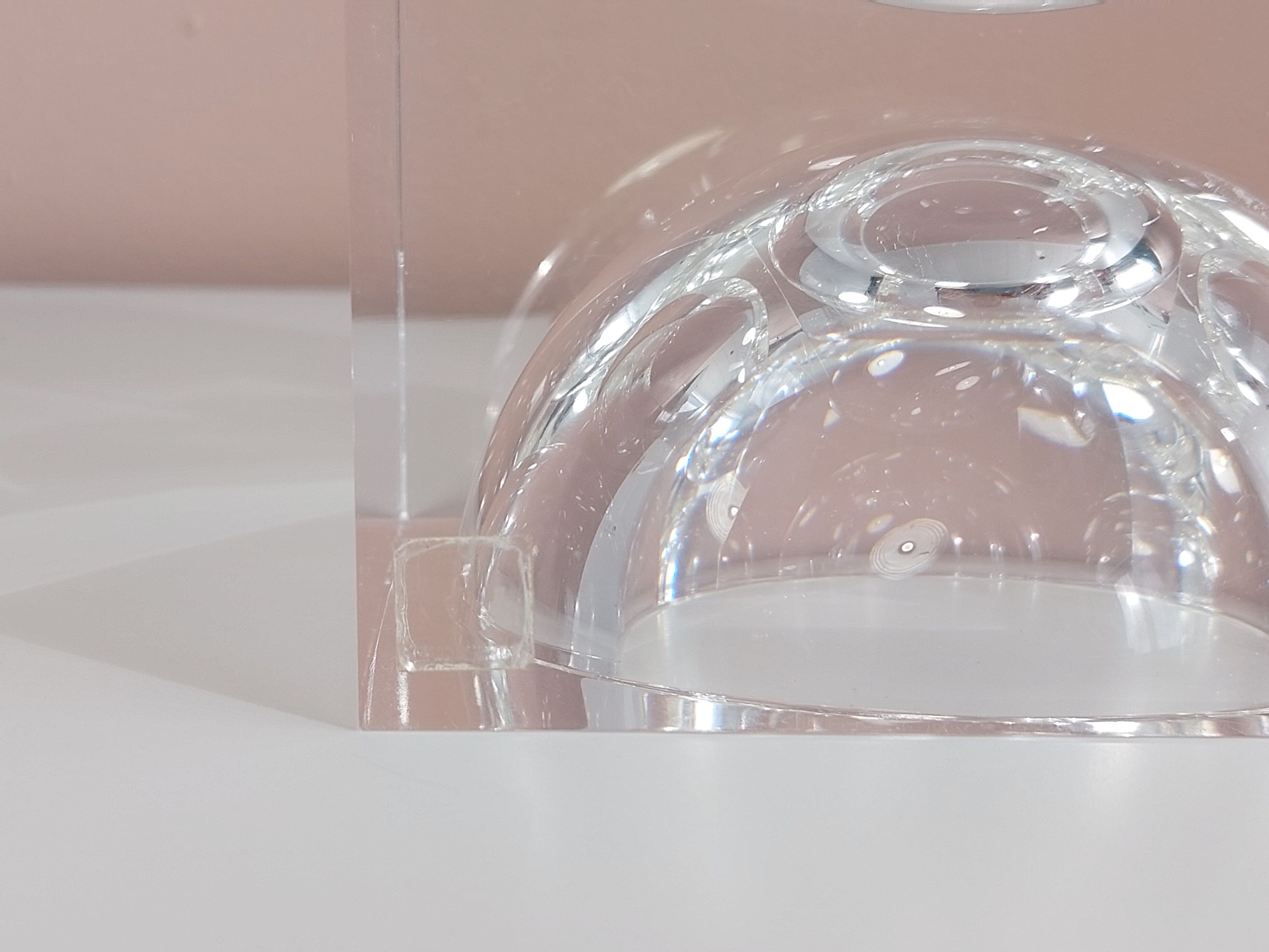 Acrylic Op-Art Sculpture by Team Guzzini 1970's.