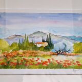 Watercolor Poppies jl Honnet