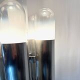 Carlo Nason style "Space Age" floor lamp, chrome & Murano, 1970s