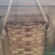 Basket or bag to put or hang leather, rope, brass and rattan