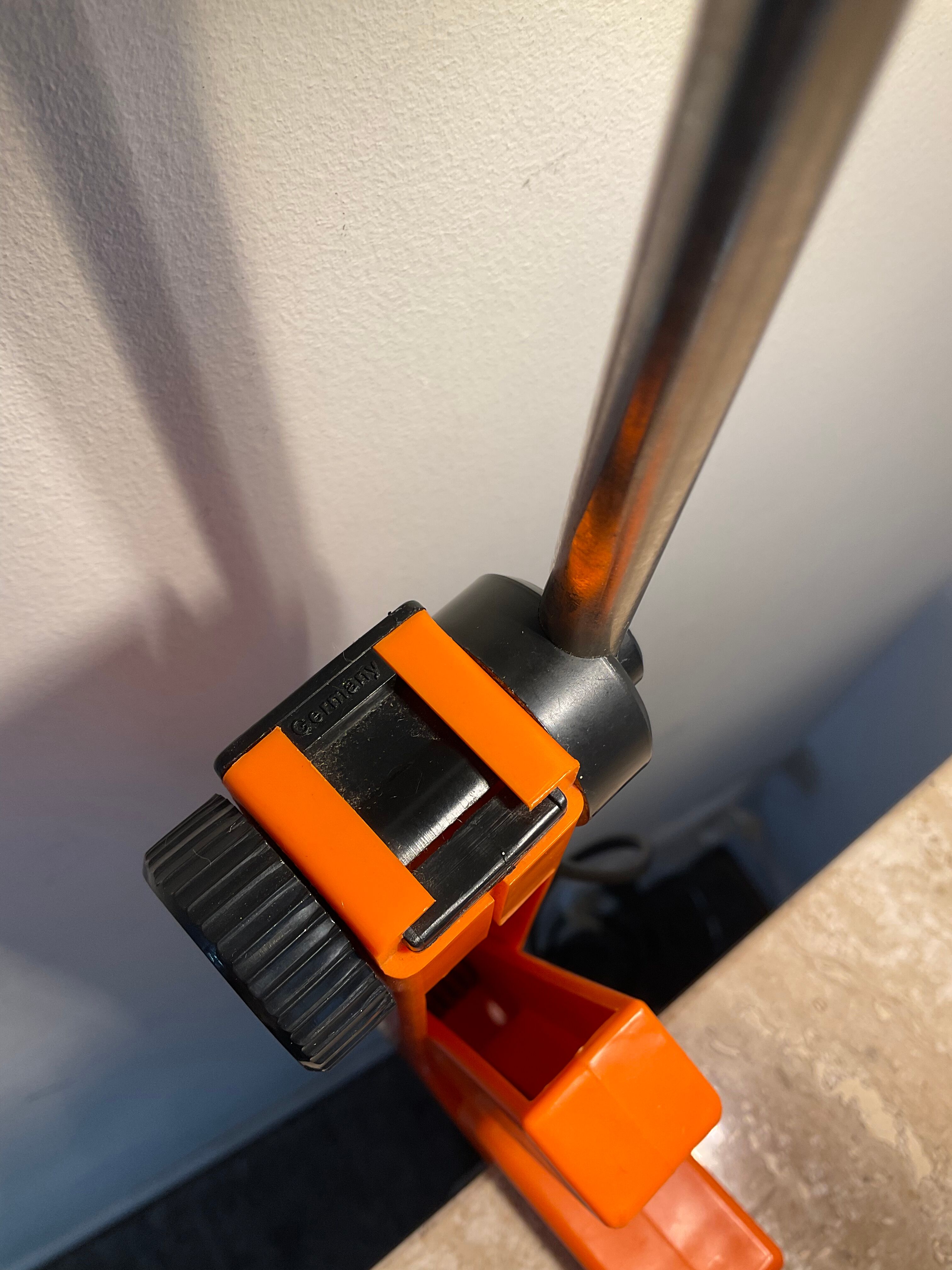 Clamp lamp "Review" by Klemmleuchte Germany 70s