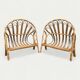 Children's rattan basket bed 1960