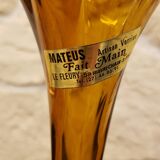 Amber colored Corolle vase