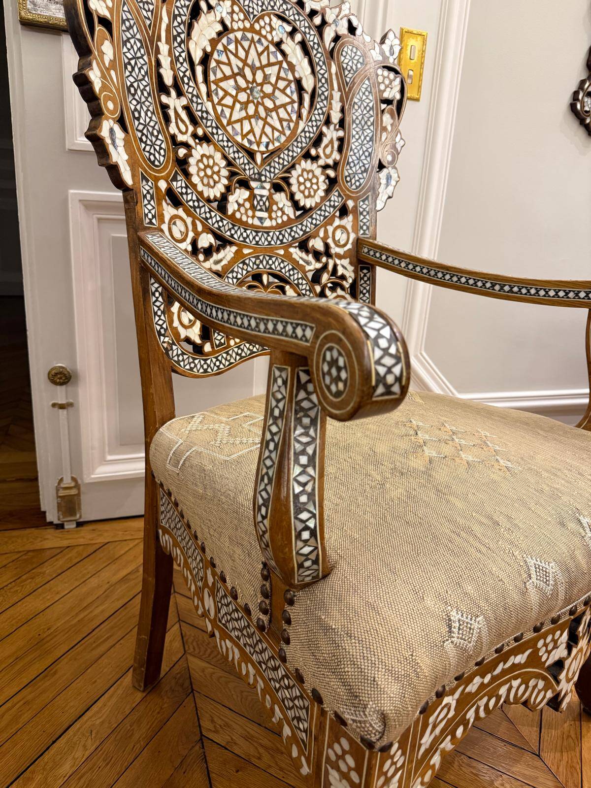 Oriental salon in marquetry