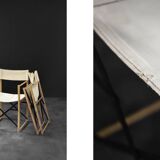 Vintage Mid-Century Scandinavian Modern Beech Safari Director's Chairs