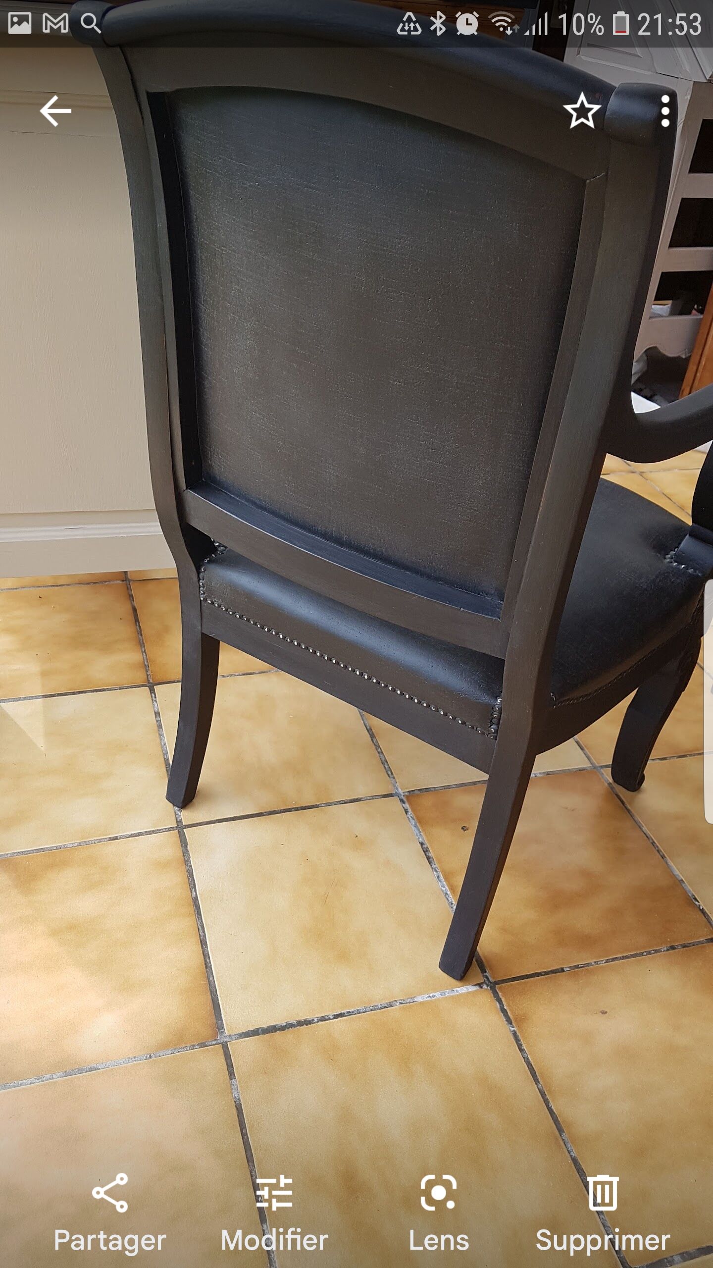 "Restoration" style armchair