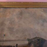 Oil painting on marine panel