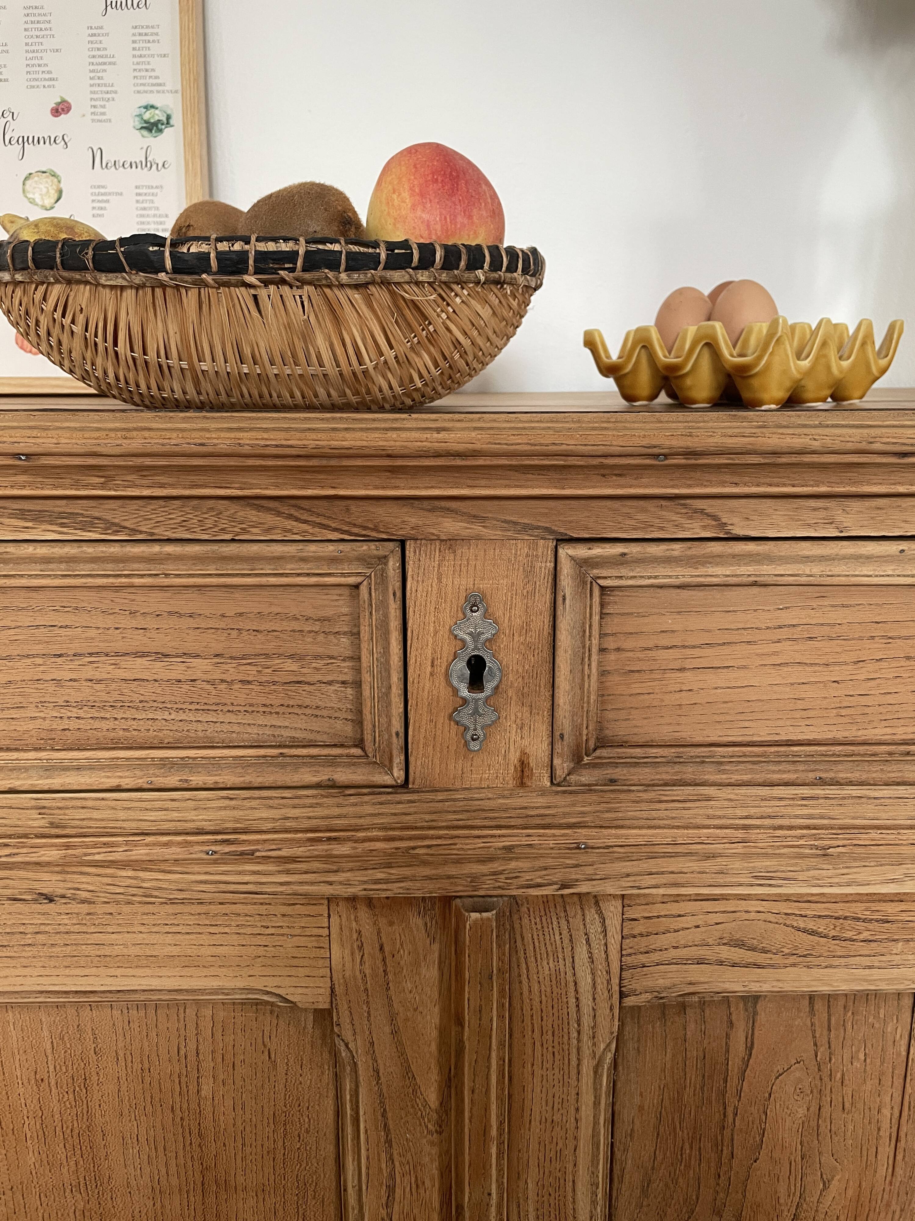 Rustic Buffet Raw Wood
