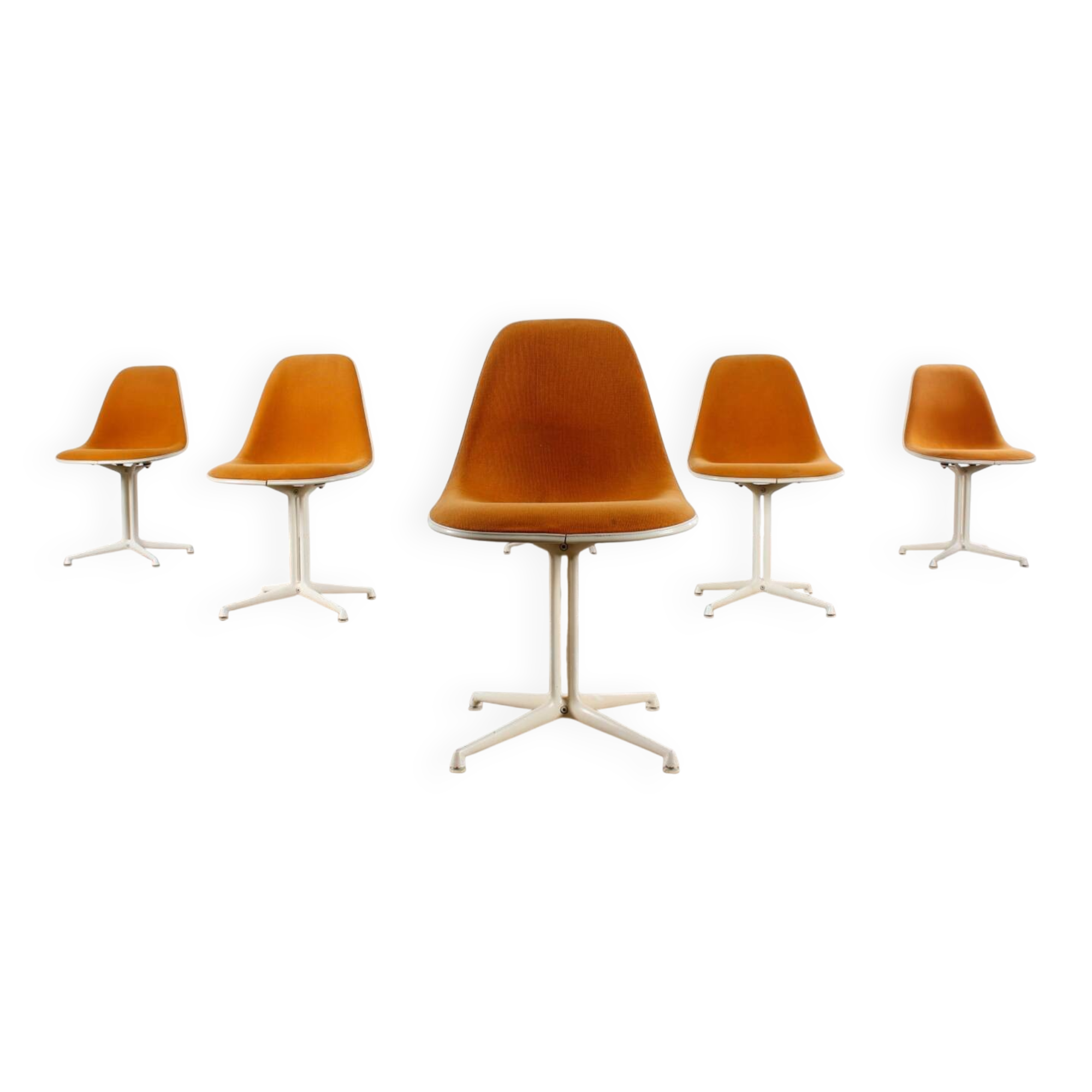 Vintage 6er Set Eames La Fonda Stuhl Mid Century Design