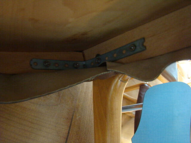 Series of four baumann sleigh chairs