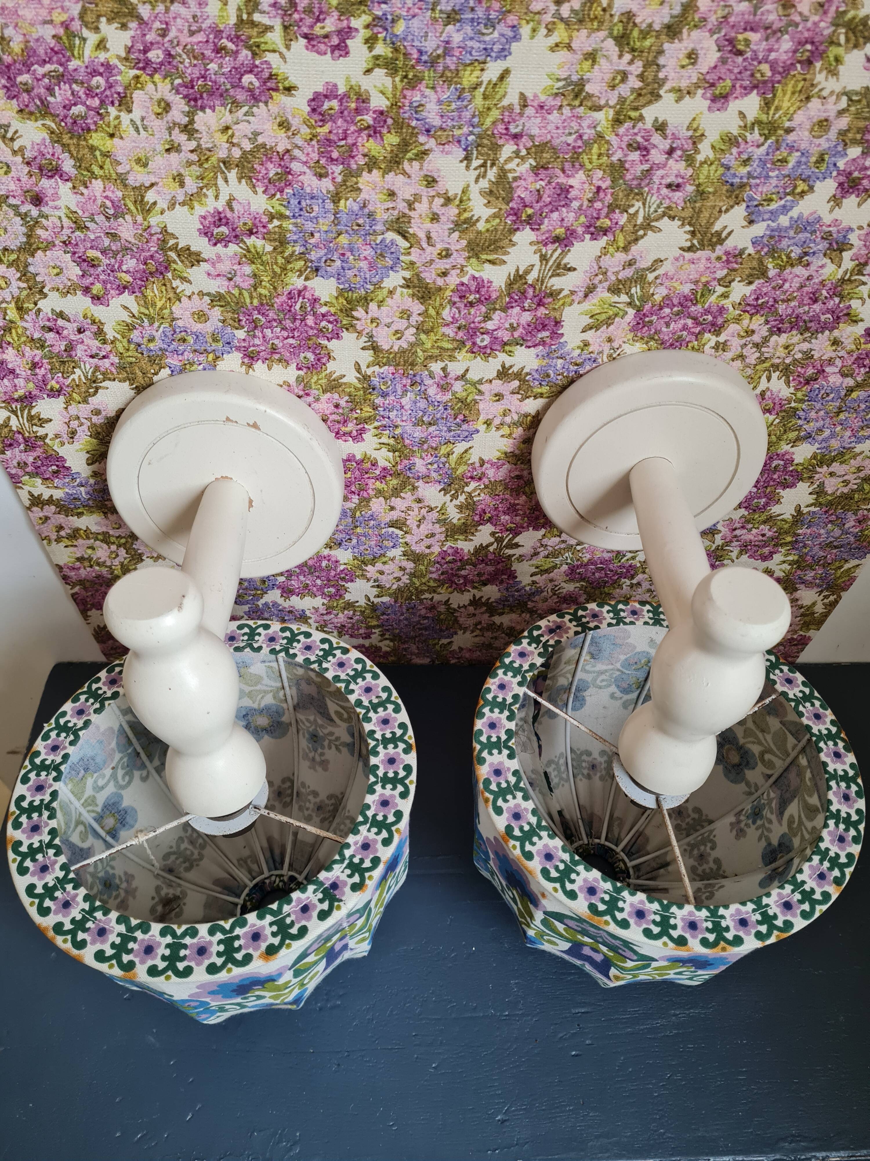 Pair of retro wall lamps