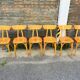(Lot) 6 Bistro Chairs Lutherma Banana (Light Oak)