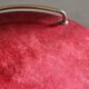 Aldo Tura bar cart, red goat leather, mid-century Italian / Hollywood Regency