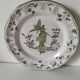 Antique Martres-Tolosane plate – rustic green decor