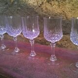 Six verres en cristal