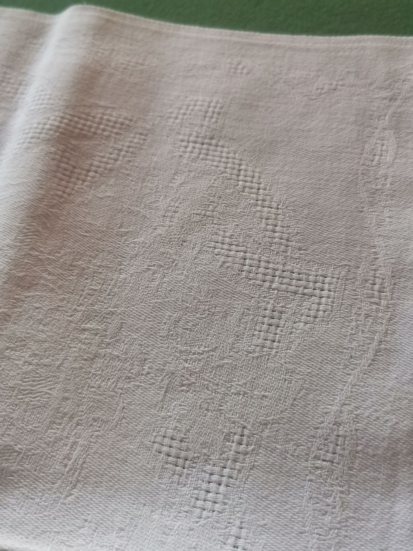 10 old damask monogrammed napkins