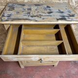 Vintage linden wood confiturier - 1930s - Natural patina