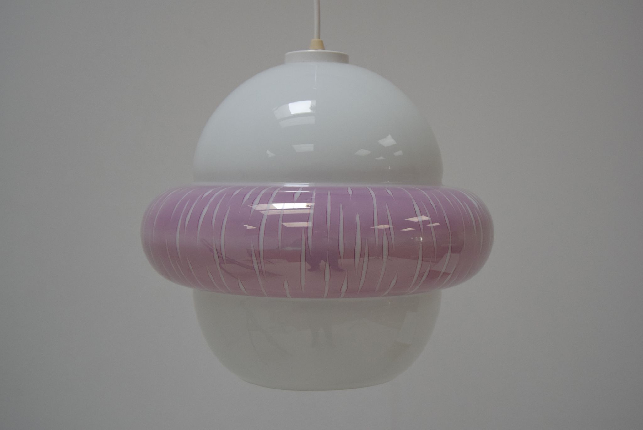 Suspension en verre du milieu du siècle, années 1960