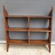 Etagère murale en accolades bois vintage 3 tablettes