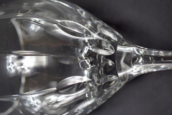 5 verres à vin en cristal taillé main atelier du cristal à baccarat