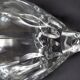 5 verres à vin en cristal taillé main atelier du cristal à baccarat