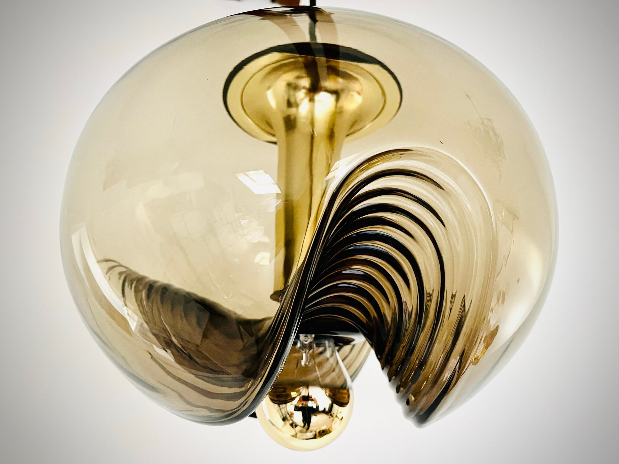 Glass pendant "Wave" / " Anemone" by Peill & Putzler