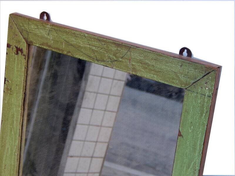 Old tech green mirror