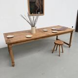Table de ferme en hêtre XL