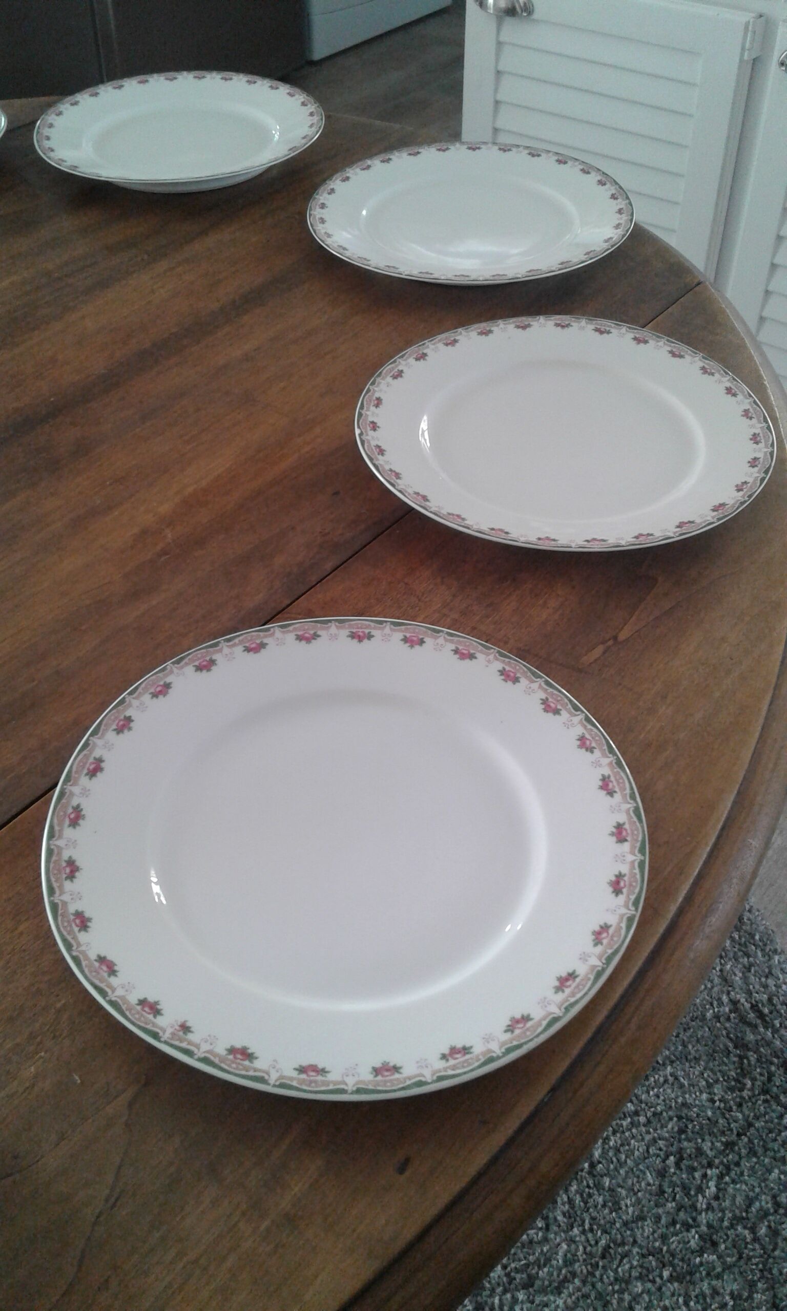 10 Limoges porcelain flat plates