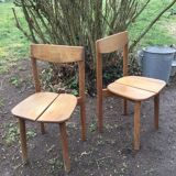 A pair of Chair grain of Café Pierre Gautier - Delaye