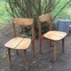 A pair of Chair grain of Café Pierre Gautier - Delaye